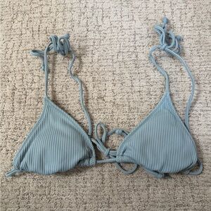 La Hearts Light Blue Bikini Top
